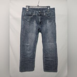 Y2K Flypaper Straight Leg Faded Jeans. Tag Size 32x34 (measured inseam is 25")